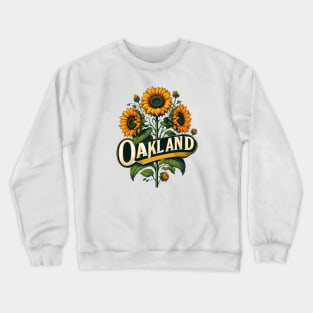 Oakland Sunflower Crewneck Sweatshirt